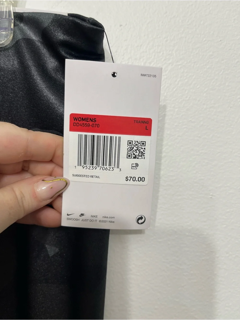 $70 NWT Nike Dri-FIT One Womens Dark Smoke Grey Mid-Rise Camo Leggings